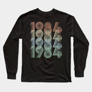 Vintage 1984 36th Birthday Gift Men Women Long Sleeve T-Shirt